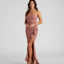 Windsor. Tiffany Sleeveless High Slit Formal Dress -Deals Skirt Store 05002 1242 3