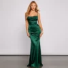 Windsor. Nahla Formal Satin Mermaid Dress