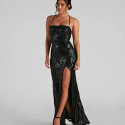 Windsor. Azalea Formal High Slit Sequin Dress -Deals Skirt Store 05002 1384 3 82293dcc 32ad 43bf 8a37 9d96f33d9155