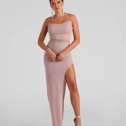 Windsor. Lola Formal High Slit Glitzy Glitter Dress 38 Windsor. Lola Formal High Slit Glitzy Glitter Dress -Deals Skirt Store 05002 1398 1 48112958 c73d 472a 8a5c ffdf2d3ac728