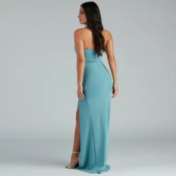 Windsor. Kaia Strapless High Slit Formal Dress -Deals Skirt Store 05002 1460 2 c8eb9d11 6309 4382 94af 3144b4aea2d0