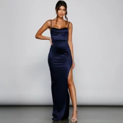 Windsor. PLACEHOLDER - Lola High Slit Satin Dress 19 Windsor. PLACEHOLDER - Lola High Slit Satin Dress -Deals Skirt Store 05002 1476 1 2a1ae5b8 3f48 40cb bd8f 8ba52a35d4ee