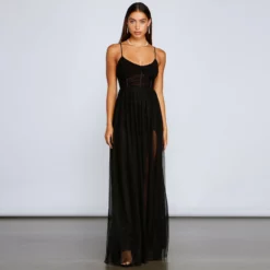 Windsor. Rachel Rhinestone Mesh Formal Dress 8 Windsor. Rachel Rhinestone Mesh Formal Dress -Deals Skirt Store 05002 1530 3