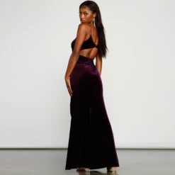 Windsor. Cassia Formal Open-Back Velvet Dress -Deals Skirt Store 05002 1550 2
