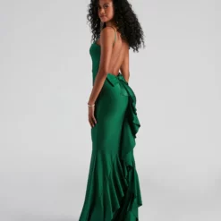 Windsor. Meadow Formal Open Back Ruffled Dress