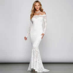 Windsor. Betty Formal Off The Shoulder Lace Dress -Deals Skirt Store 05002 1705 3