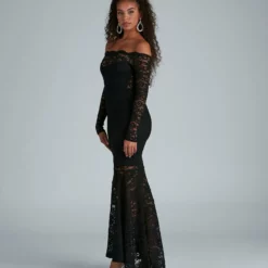 Windsor. Betty Formal Off The Shoulder Lace Dress -Deals Skirt Store 05002 1711 4 b056995c f13a 4392 b8a0 b65dadc469ec