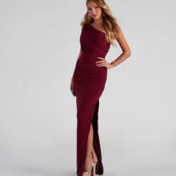 Windsor. Adora Formal One-Shoulder Ruched Dress 32 Windsor. Adora Formal One-Shoulder Ruched Dress -Deals Skirt Store 05002 1754 3 e45fdeeb ee24 4bf3 a49e c4064e97d96d