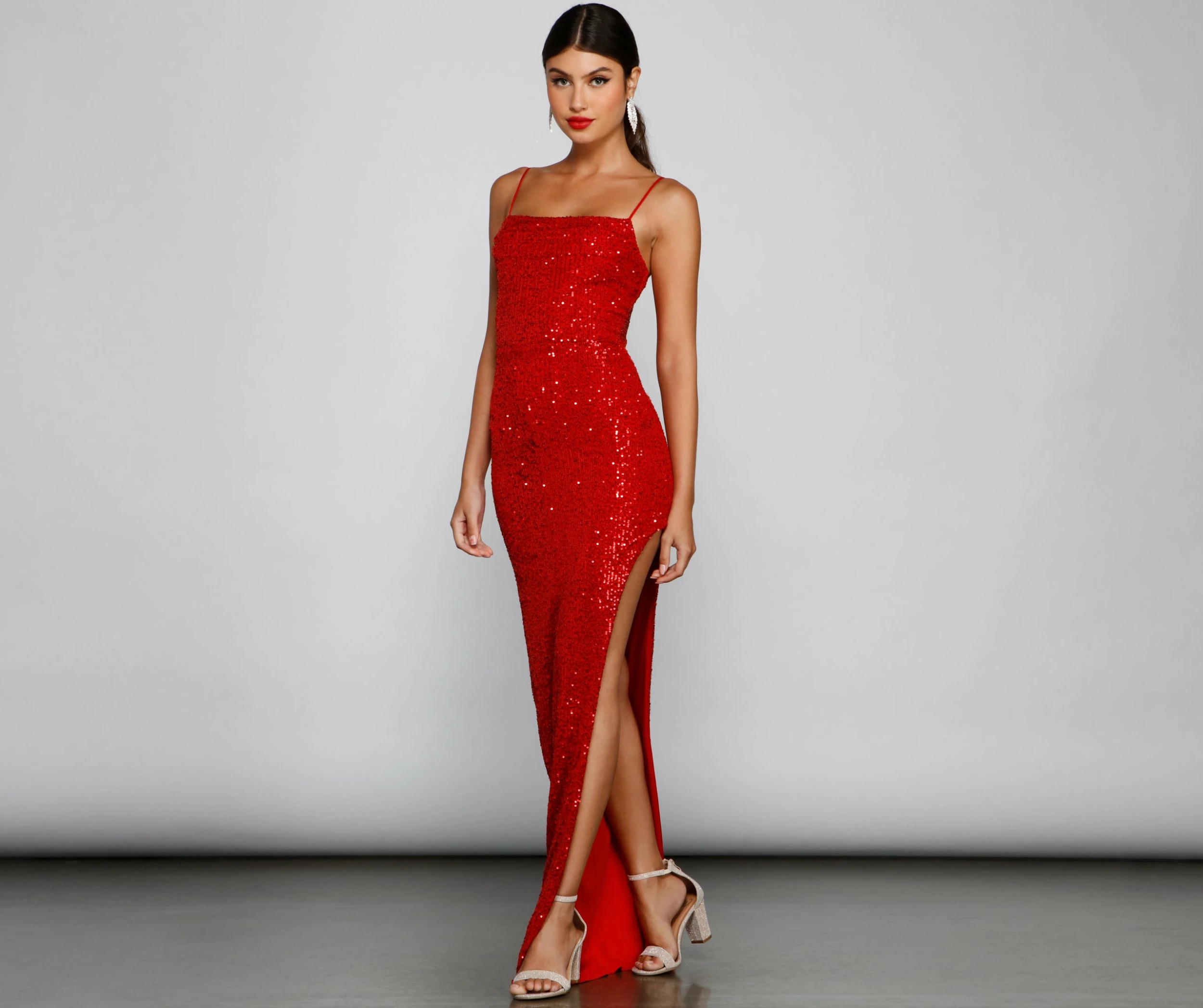 Windsor. Fatima Sequin Cowl Neck Bodycon Formal Dress 7 Windsor. Fatima Sequin Cowl Neck Bodycon Formal Dress - Image 5
