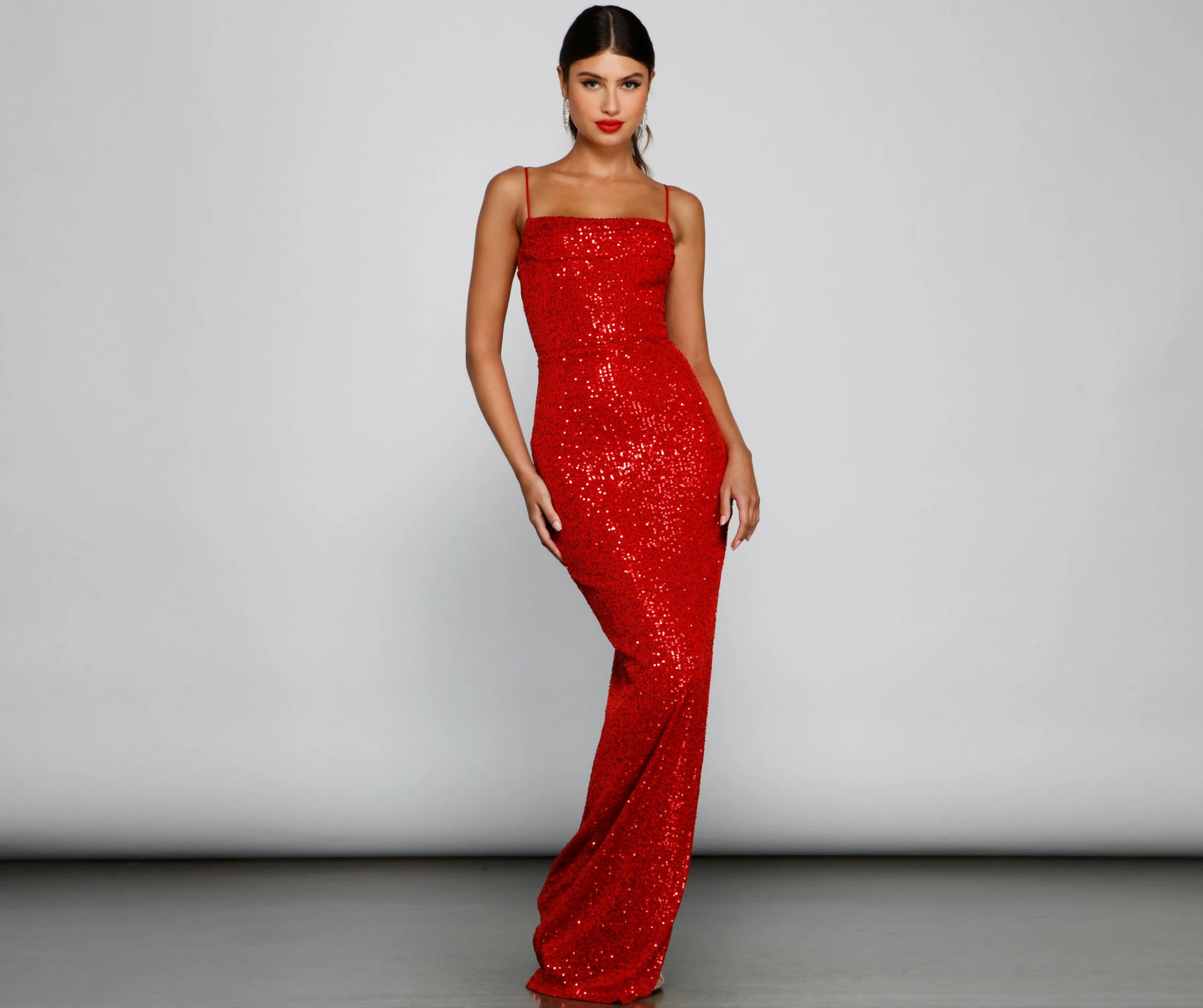 Windsor. Fatima Sequin Cowl Neck Bodycon Formal Dress 10 Windsor. Fatima Sequin Cowl Neck Bodycon Formal Dress - Image 8