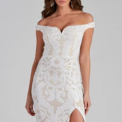 Windsor. Kaylen Sequin Off-The-Shoulder Formal Dress -Deals Skirt Store 05002 1820 4 bb671ad6 1ead 41b9 8793 75638032cb30