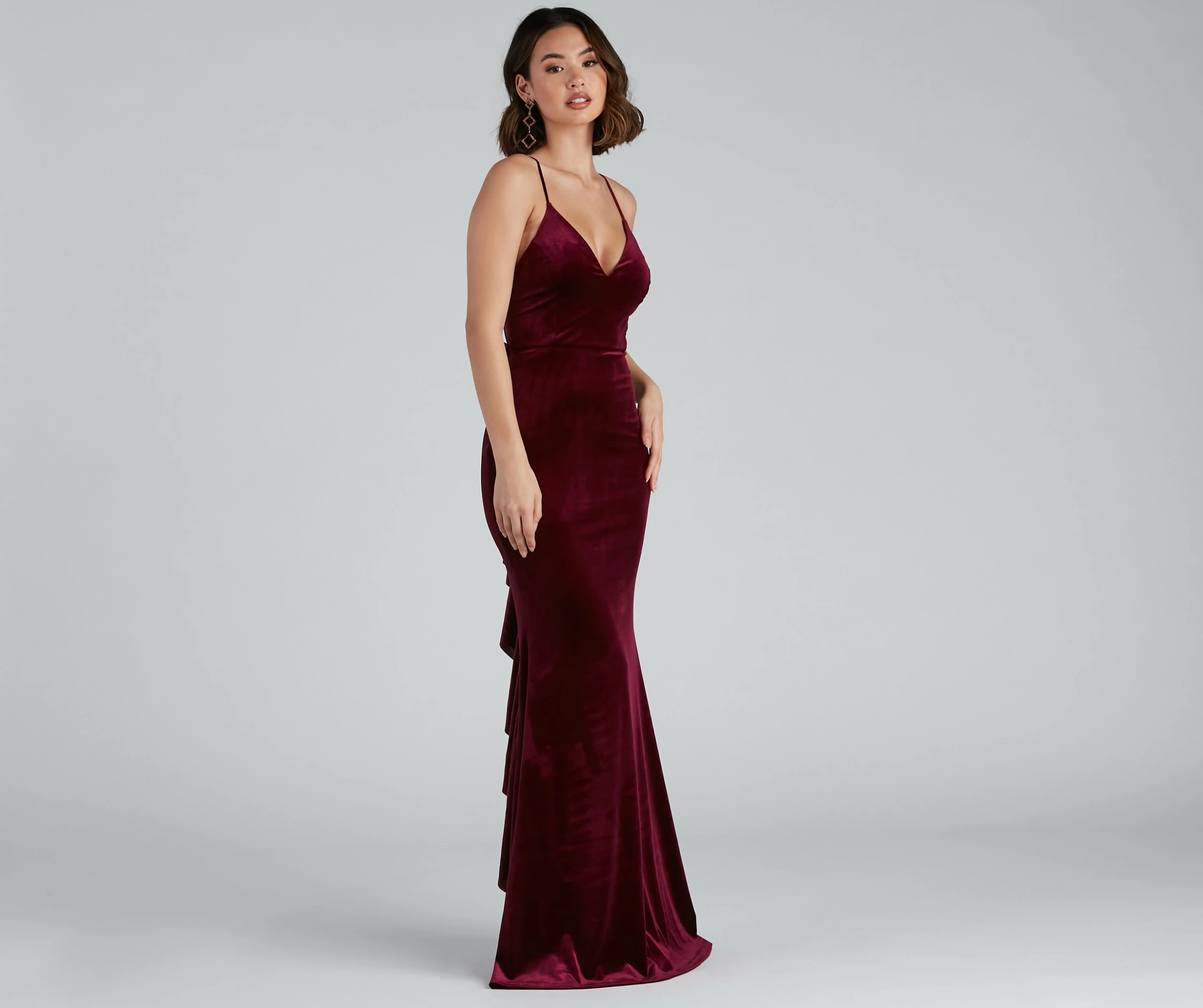 Windsor. Margot Formal Ruffled Velvet Dress 9 Windsor. Margot Formal Ruffled Velvet Dress - Image 7