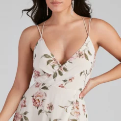 Windsor. Geneviève Floral Chiffon Wrap Dress -Deals Skirt Store 05002 1889 4