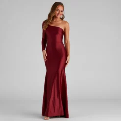 Windsor. Emma One-Shoulder Mermaid Dress