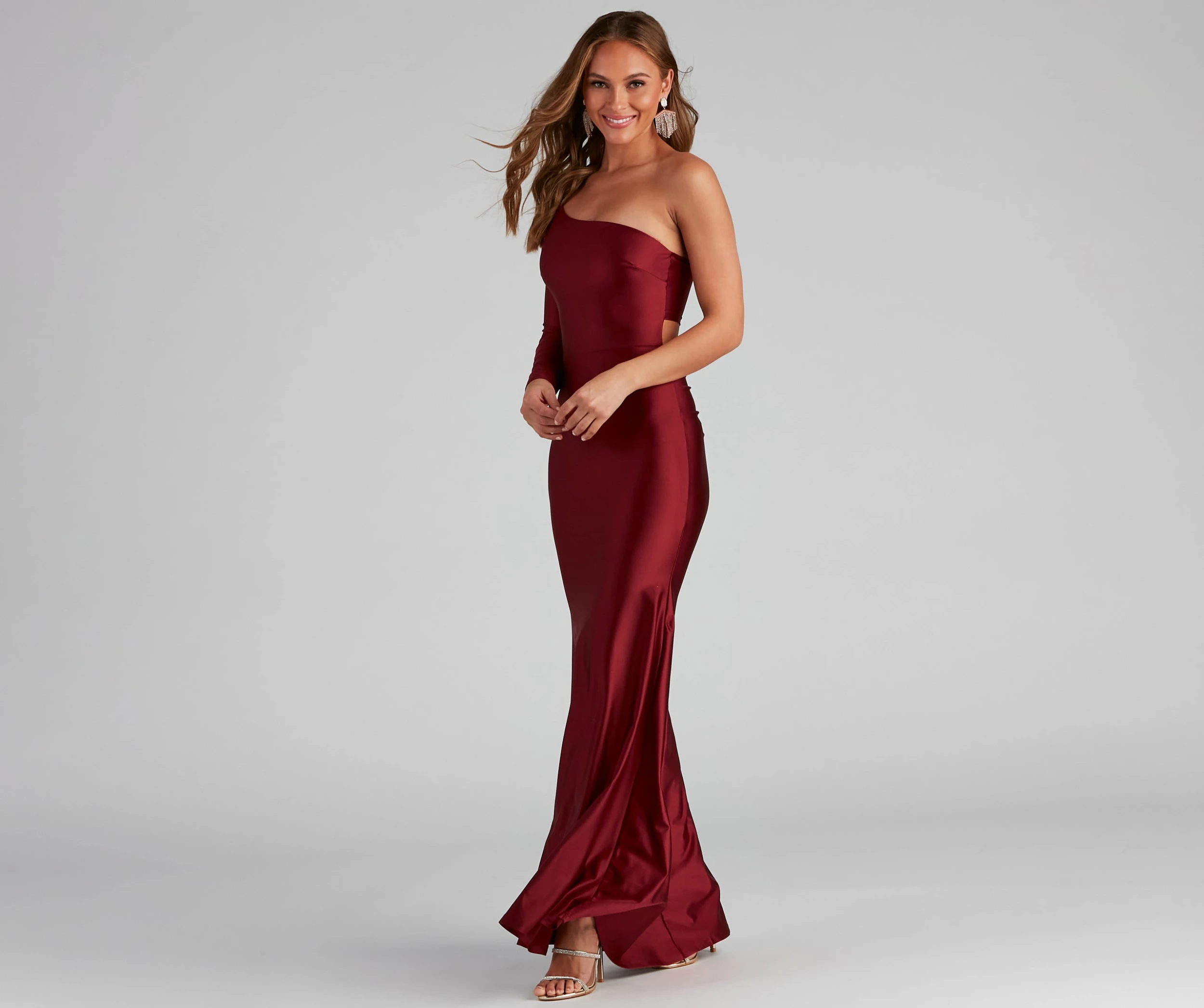Windsor. Emma One-Shoulder Mermaid Dress 6 Windsor. Emma One-Shoulder Mermaid Dress - Image 4