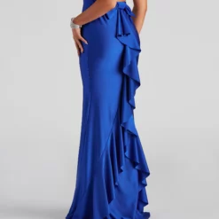 Windsor. Meadow Formal Open Back Ruffled Dress -Deals Skirt Store 05002 2049 4