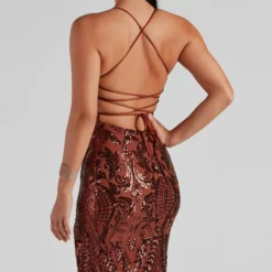 Windsor. Rowena Sequin Mermaid Dress -Deals Skirt Store 05002 2052 4