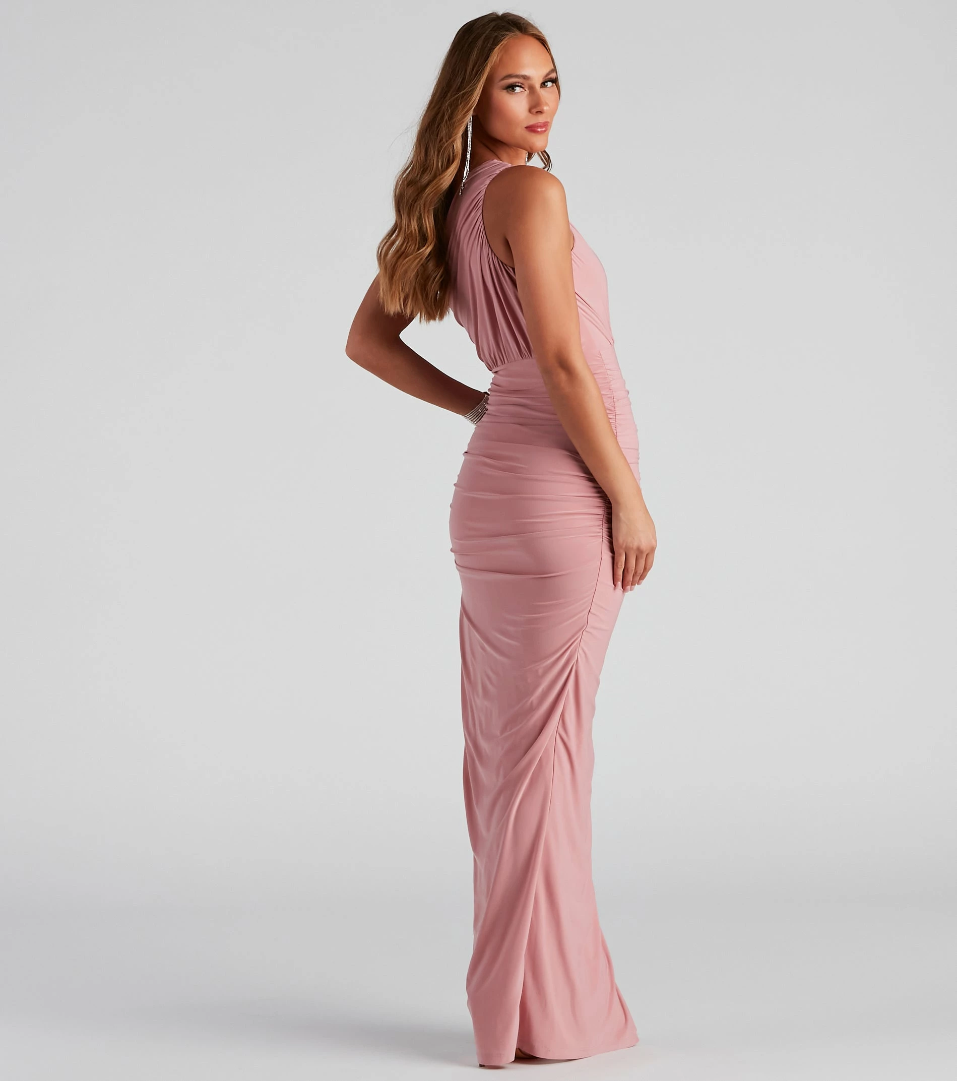 Windsor. Adora Formal One-Shoulder Ruched Dress 21 Windsor. Adora Formal One-Shoulder Ruched Dress - Image 19