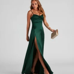 Windsor. Marissa Formal Satin Cowl Neck Dress -Deals Skirt Store 05002 2119 3 e06a15d4 4059 432b bf5f 3e156c4ba24f