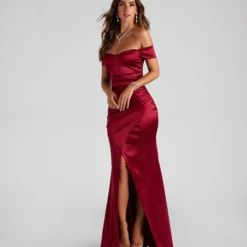 Windsor. Valencia Formal Off-The-Shoulder Wrap Dress -Deals Skirt Store 05002 2194 1 bcef0b85 ccdc 4b75 a4fb 7f9d51020f54