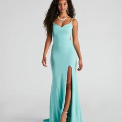 Windsor. Maves Formal High Slit Mermaid Dress