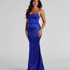 Windsor. Hadley Formal Satin Lace Up Dress -Deals Skirt Store 05002 2250 3