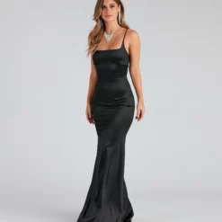 Windsor. Hadley Formal Satin Lace Up Dress -Deals Skirt Store 05002 2252 1