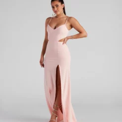 Windsor. Liz Formal Crepe Cutout Long Dress -Deals Skirt Store 05002 2254 4 93918f31 17fa 4851 a293 edf5c9bb6a4f