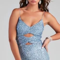 Windsor. Libbie Formal Sequin Cutout Dress -Deals Skirt Store 05002 2257 3