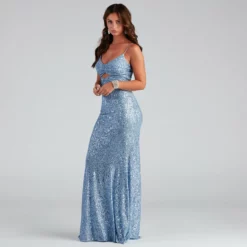 Windsor. Libbie Formal Sequin Cutout Dress -Deals Skirt Store 05002 2257 4