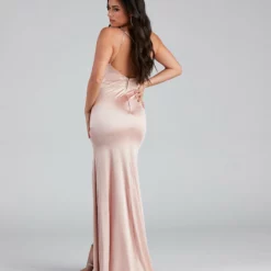 Windsor. Capri Formal One Shoulder Satin Dress -Deals Skirt Store 05002 2298 3