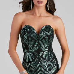 Windsor. Cassy Formal Sequin Lace Up Dress 9 Windsor. Cassy Formal Sequin Lace Up Dress -Deals Skirt Store 05002 2331 4 cbedaaba e915 492a 934e 1fca56d66aab