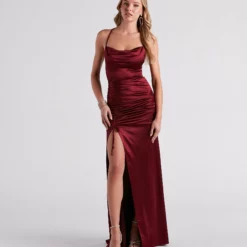 Windsor. Serenity Ruched Satin Formal Dress 22 Windsor. Serenity Ruched Satin Formal Dress -Deals Skirt Store 05002 2367 1 13e59368 be7f 4303 a788 e88b3f4916f6