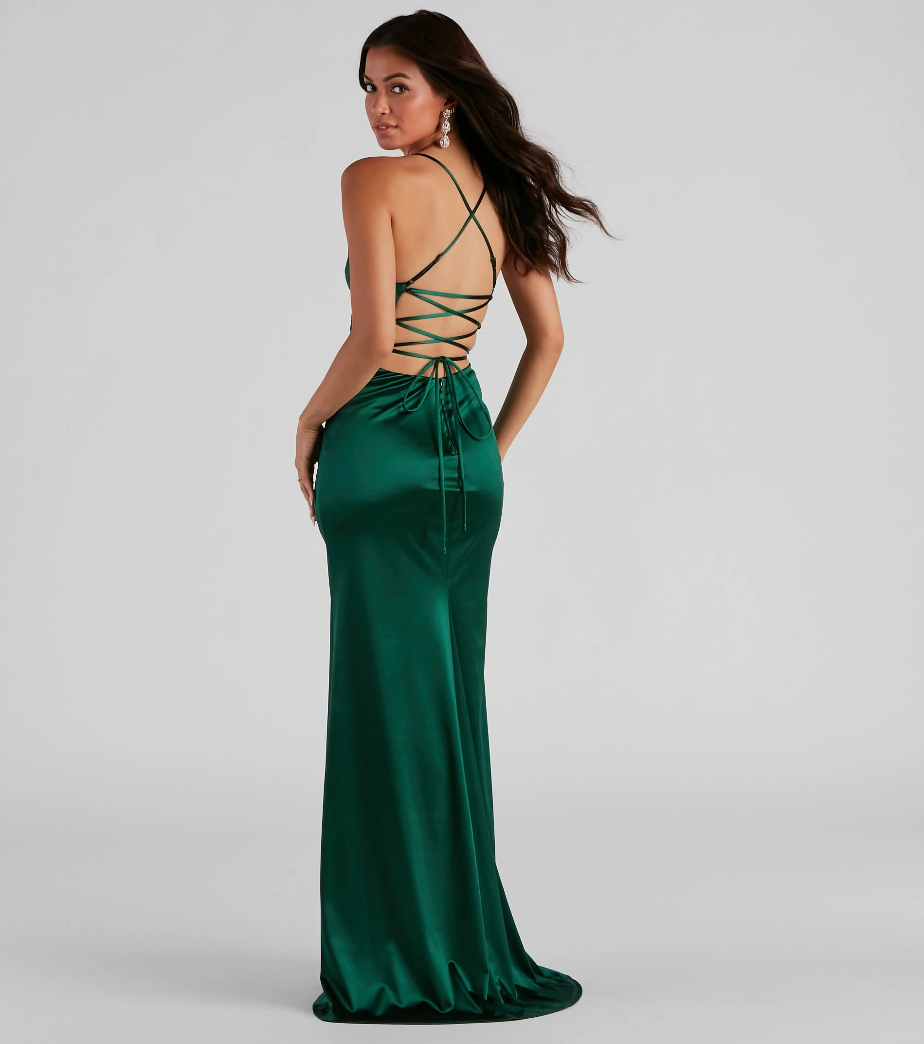 Windsor. Serenity Ruched Satin Formal Dress 8 Windsor. Serenity Ruched Satin Formal Dress - Image 6