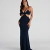 Windsor. Annah Formal Crepe Long Dress