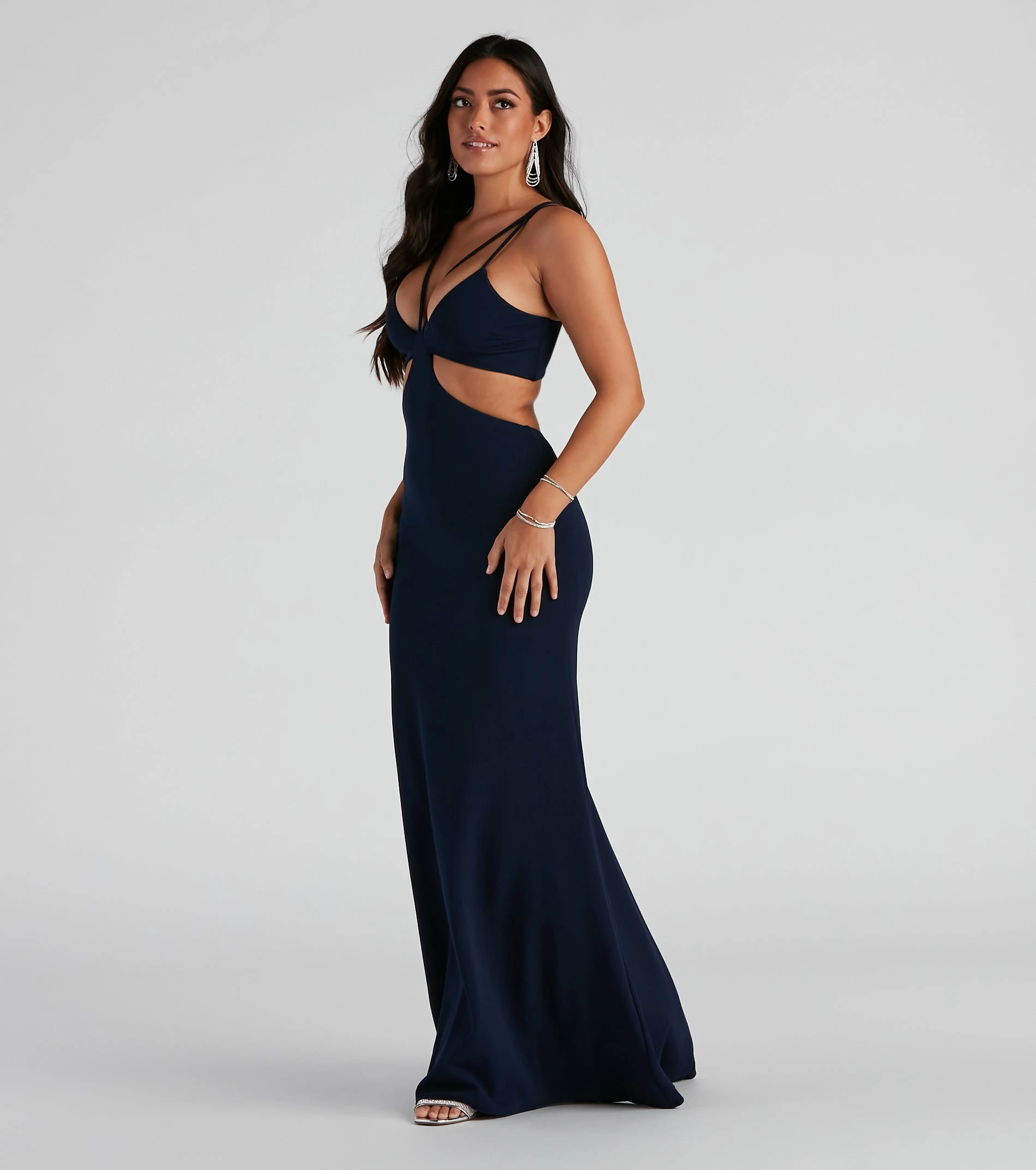 Windsor. Annah Formal Crepe Long Dress 6 Windsor. Annah Formal Crepe Long Dress - Image 4