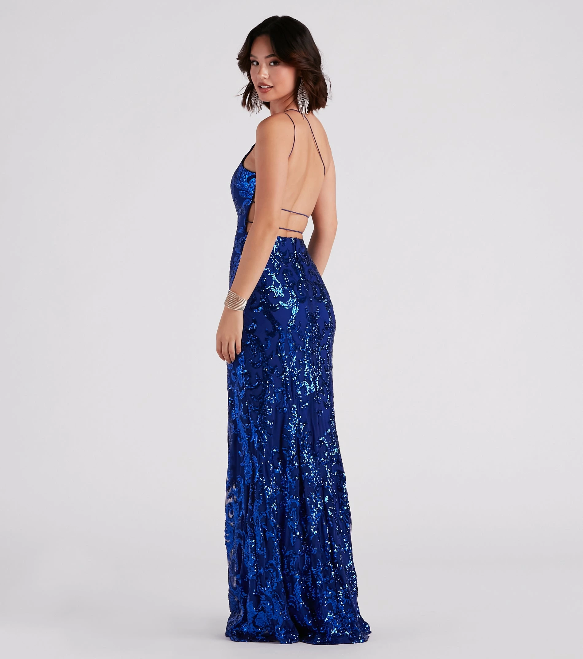Windsor. Eleanor Formal Sequin One Shoulder Dress 4 Windsor. Eleanor Formal Sequin One Shoulder Dress - Image 2