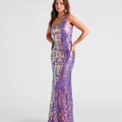 Windsor. Eleanor Formal Sequin One Shoulder Dress 16 Windsor. Eleanor Formal Sequin One Shoulder Dress -Deals Skirt Store 05002 2488 3