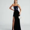 Windsor. Kira Sequin Velvet Mermaid Dress