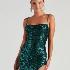 Windsor. Leah Formal Sequin Mesh Long Dress -Deals Skirt Store 05002 2631 4