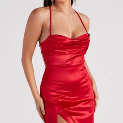 Windsor. Trixie Formal Satin A-Line Dress -Deals Skirt Store 05002 2644 4