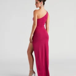 Windsor. Mayven One-Shoulder Cutout Slit Formal Dress 22 Windsor. Mayven One-Shoulder Cutout Slit Formal Dress -Deals Skirt Store 05002 2867 2