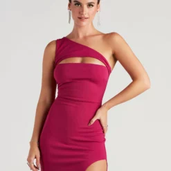 Windsor. Mayven One-Shoulder Cutout Slit Formal Dress 24 Windsor. Mayven One-Shoulder Cutout Slit Formal Dress -Deals Skirt Store 05002 2867 4