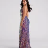 Windsor. Camren Formal Sequin Strappy Mermaid Dress