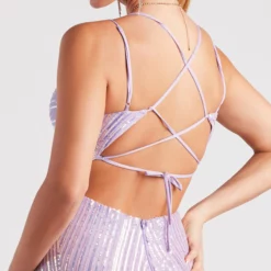 Windsor. Lyanna Formal Iridescent Sequin Mermaid Dress 17 Windsor. Lyanna Formal Iridescent Sequin Mermaid Dress -Deals Skirt Store 05002 3066 4 1