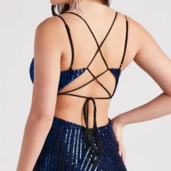 Windsor. Lyanna Formal Iridescent Sequin Mermaid Dress -Deals Skirt Store 05002 3126 4