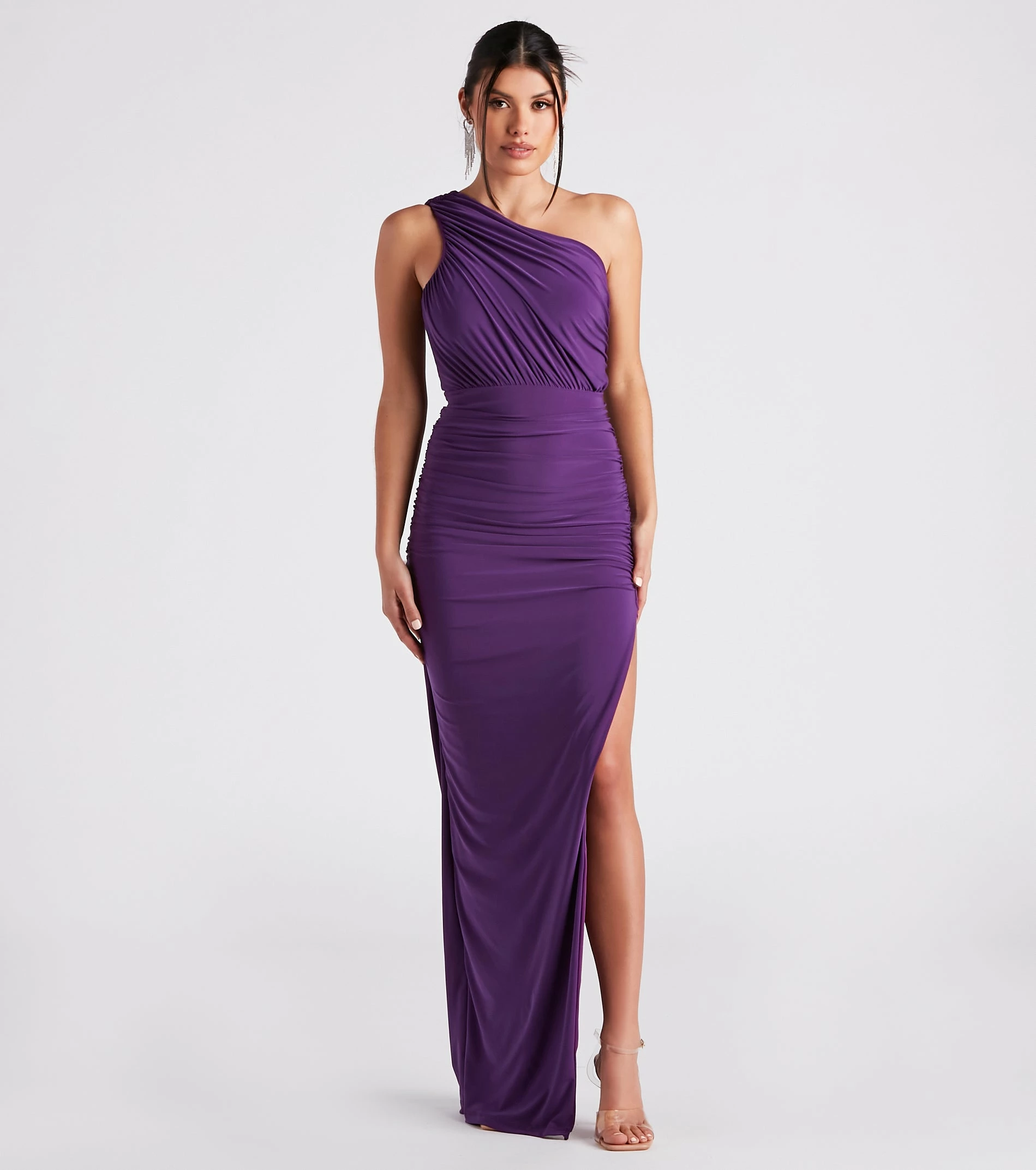 Windsor. Adora Formal One-Shoulder Ruched Dress 7 Windsor. Adora Formal One-Shoulder Ruched Dress - Image 5