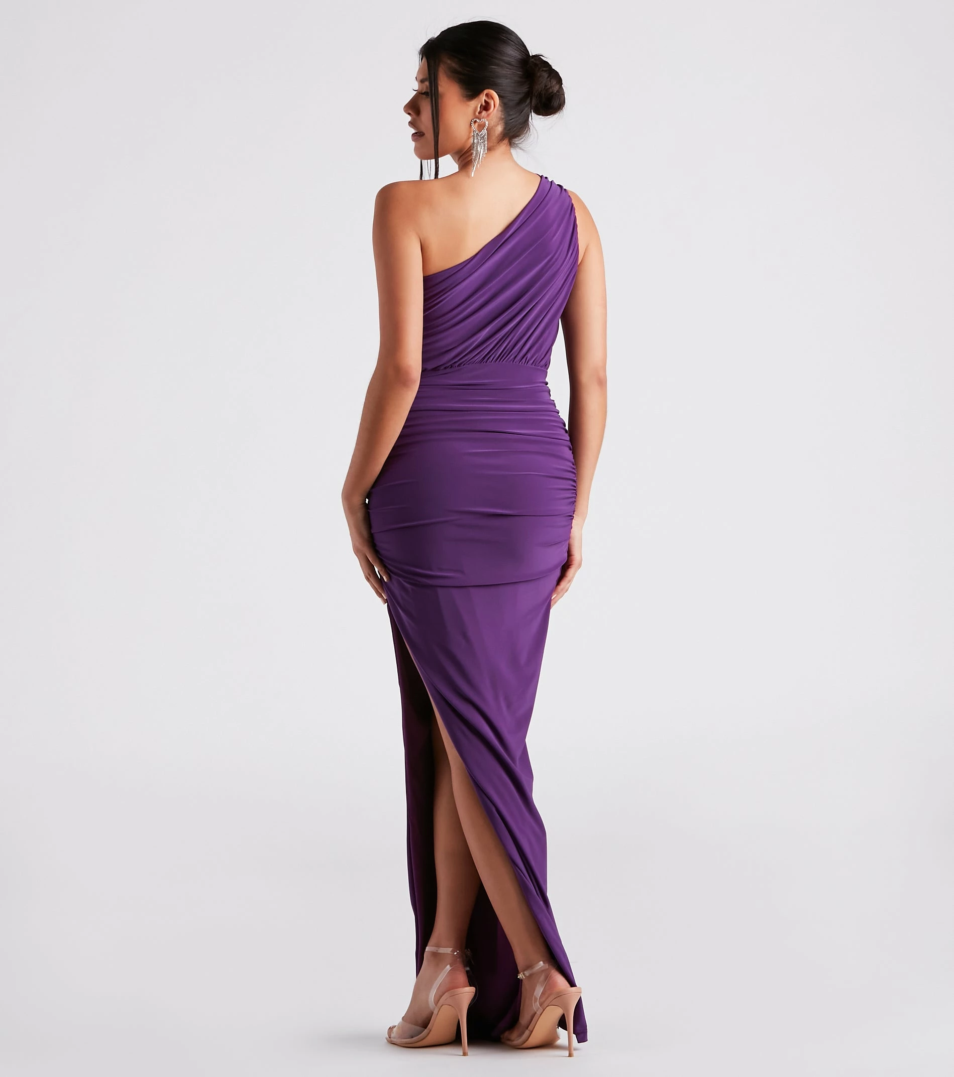 Windsor. Adora Formal One-Shoulder Ruched Dress 8 Windsor. Adora Formal One-Shoulder Ruched Dress - Image 6