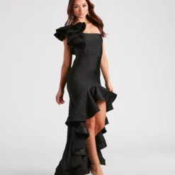 Windsor. Audrey Formal Ruffled One Shoulder Dress -Deals Skirt Store 05002 4037 3 1b406be8 8480 4ec3 92c5 36ad073ef3be