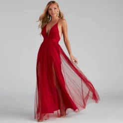 Windsor. Elisabeth Pleated Tulle Formal Dress -Deals Skirt Store 05002 4998 3